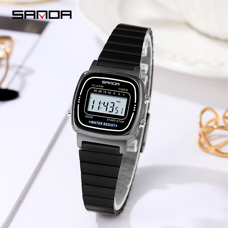 Women Fashion Zone - Sanda นาฬิกาดิจิตอล LED สำหรับเด็กผู้ชาย, นาฬิกา Jam