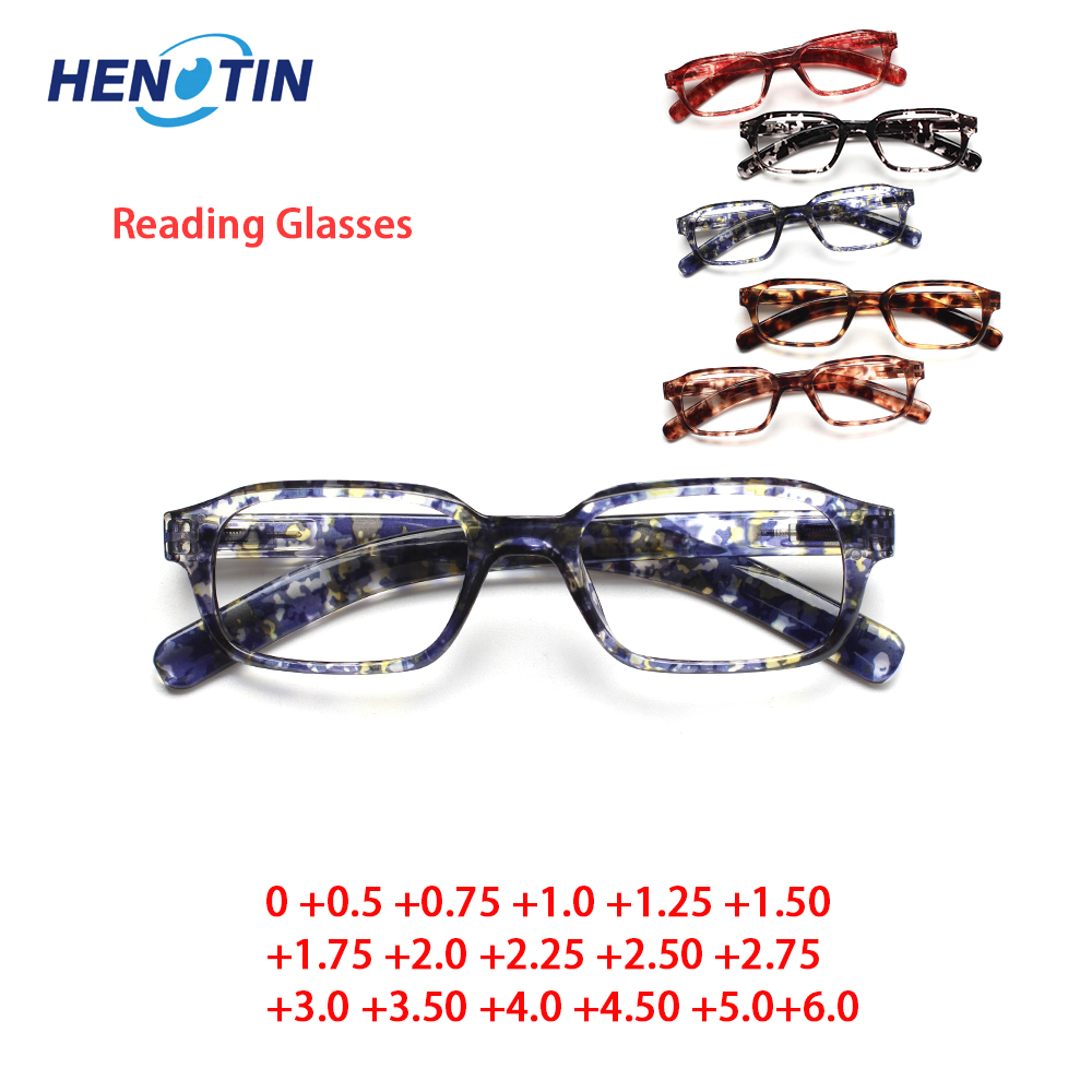 Women'S Fashion Glasses With Clear Lenses - ผู้หญิงแว่นตาอ่านหนังสือแฟชั่นสี่เหลี่ยมผืนผ้ากรอบฤดูใบไม้ผลิบานพับเลนส์ผู้ชายความละเอียดสูงแว่นตาอ่านหนังสือ
