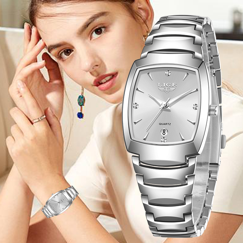 Women Fashion Simple - นาฬิกาข้อมือผู้หญิง LIGE 2026 รุ่นใหม่ ดีไซน์หรูหรา แฟชั่น