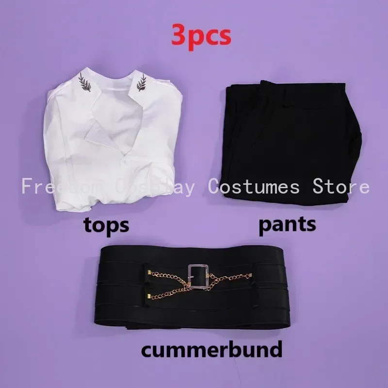 Belted Shirt Dress - A;3\v,7'd/เกมแห่งความรักและอวกาศลึก คาซิเออร์ ฉีหยู่ ราฟาเอล คอสเพลย์ วิกผม