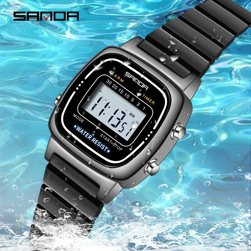 Sanda นาฬิกาดิจิตอล LED สำหรับ - Women Fashion Zone บทวิจารณ์และราคา