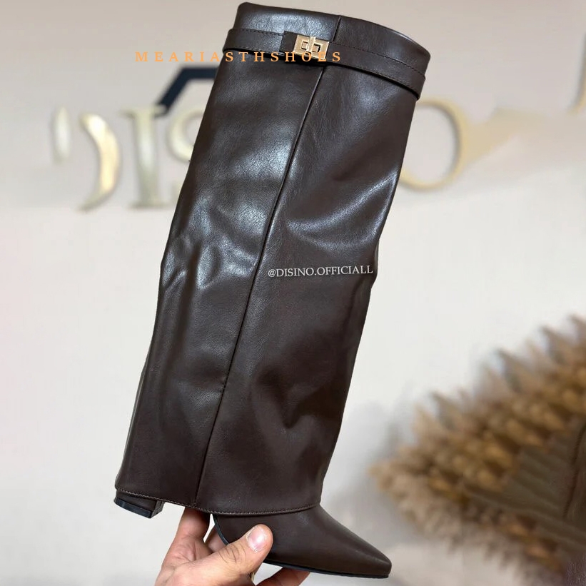 รองเท้าบูทส้นหนาทรงสูงถึงเข่า  - Women'S Fashion Winter 2025 บทวิจารณ์และราคา