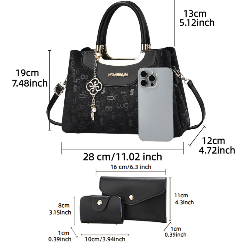 ชุดกระเป๋าถือแฟชั่นผู้หญิง 3 ช - Crossbody Bag Women บทวิจารณ์และราคา