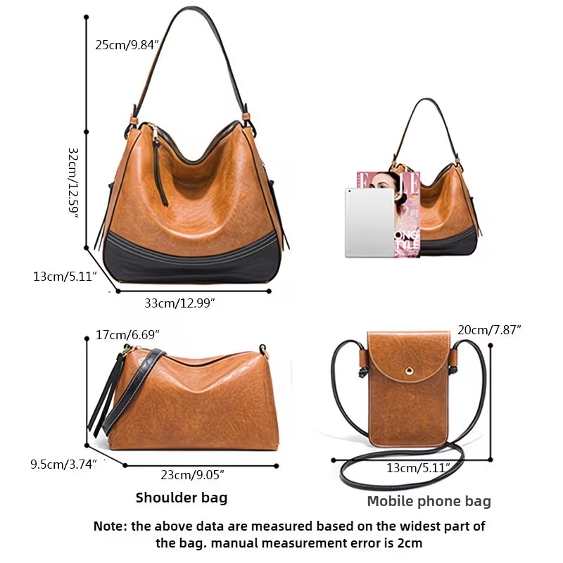 ชุดกระเป๋าผู้หญิง - ชุด 4 ชิ้น - Crossbody Bag Women บทวิจารณ์และราคา