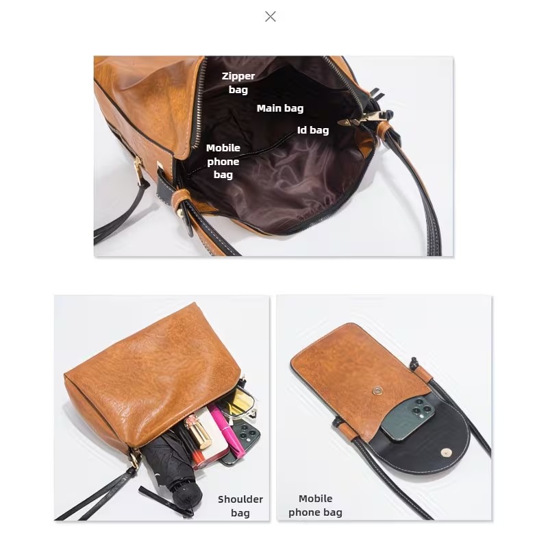 ชุดกระเป๋าผู้หญิง - ชุด 4 ชิ้น - Crossbody Bag Women บทวิจารณ์และราคา