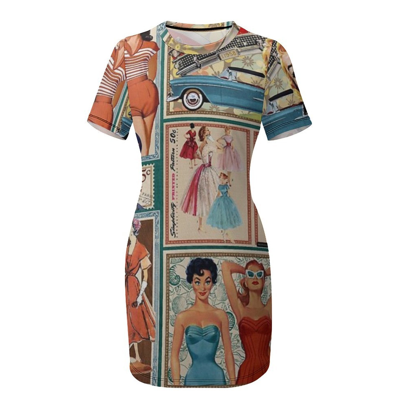 แฟชั่นยุค 50 ชุดเดรสแขนสั้น ชุ - Women'S Fashion In The 50S บทวิจารณ์และราคา
