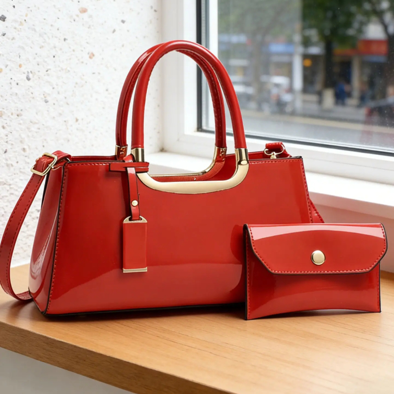 ชุดกระเป๋าถือสตรี วัสดุ PU หรู - Crossbody Bag Women บทวิจารณ์และราคา