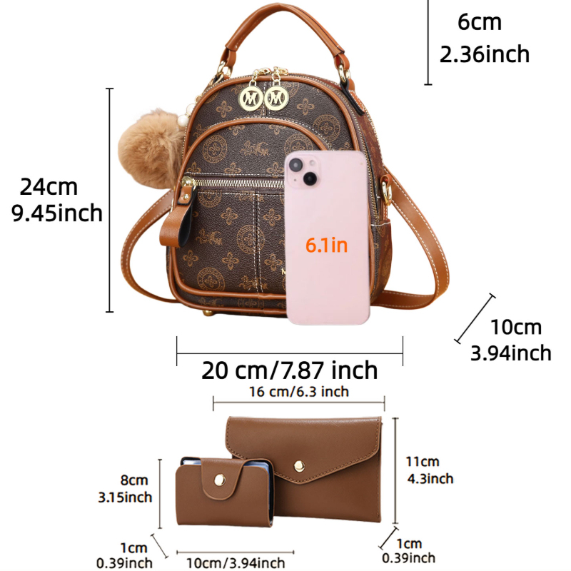 ชุดกระเป๋าผู้หญิง 3 ชิ้น กระเป - Crossbody Bag Women บทวิจารณ์และราคา