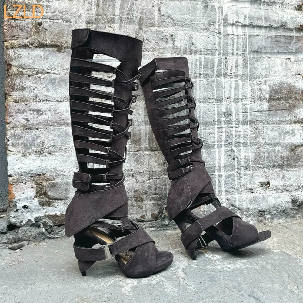 สีขาวกลวงเข็มขัดโรมันหัวเข็มขั - Women Fashion Model บทวิจารณ์และราคา