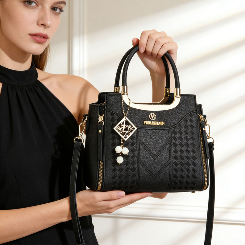 ชุดกระเป๋าถือ 3 ชิ้น ทำจากหนัง - Crossbody Bag Women บทวิจารณ์และราคา