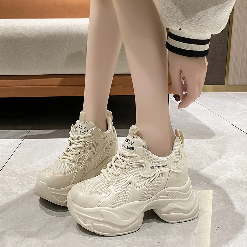 รองเท้าผ้าใบเสริมส้นสำหรับผู้ห - Sneakers Fashion Women บทวิจารณ์และราคา