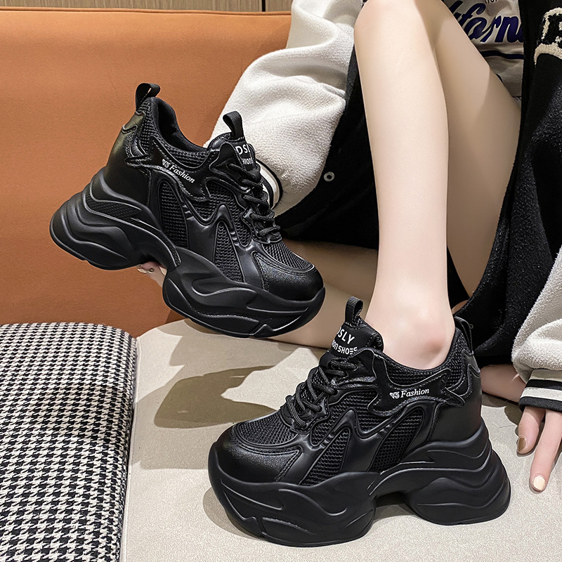 รองเท้าผ้าใบเสริมส้นสำหรับผู้ห - Sneakers Fashion Women บทวิจารณ์และราคา