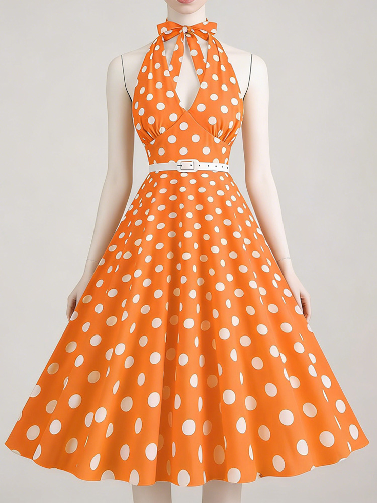 เดรสเซ็กซี่แบบผูกคอ คอลึกทรงวี - Women'S Fashion In The 1950S บทวิจารณ์และราคา