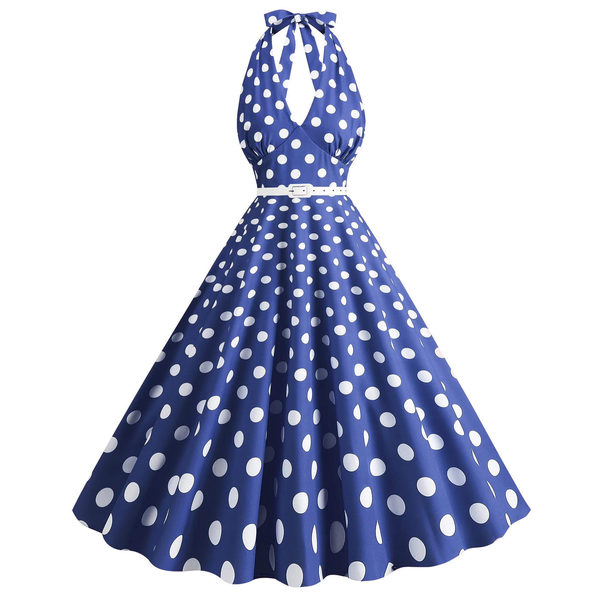 เดรสเซ็กซี่แบบผูกคอ คอลึกทรงวี - Women'S Fashion In The 1950S บทวิจารณ์และราคา