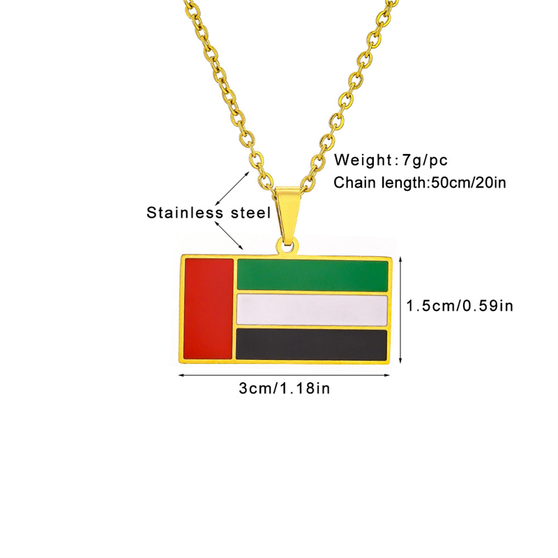 สหรัฐอาหรับเอมิเรตธงสร้อยคอจี้ - Women Fashion Uae บทวิจารณ์และราคา