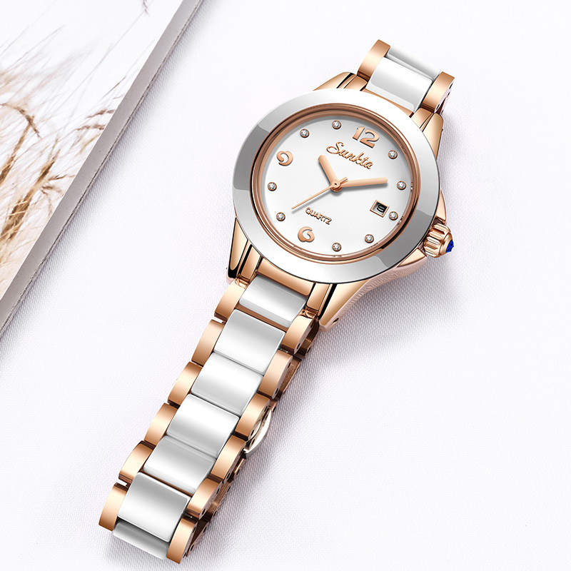 ซุนก้าต้าแฟชั่นนาฬิกาควอทซ์ผู้ - Women Fashion Simple บทวิจารณ์และราคา