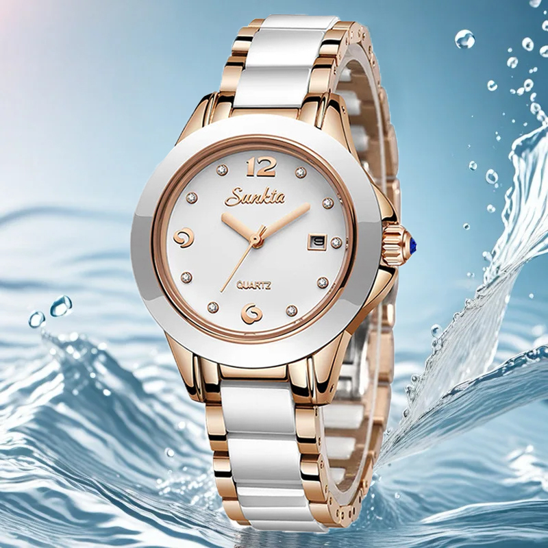 ซุนก้าต้าแฟชั่นนาฬิกาควอทซ์ผู้ - Women Fashion Simple บทวิจารณ์และราคา