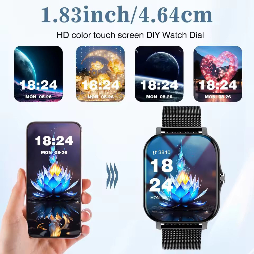 2026 ใหม่บลูทูธสมาร์ทวอทช์ข้อม - Women Fashion Zone บทวิจารณ์และราคา
