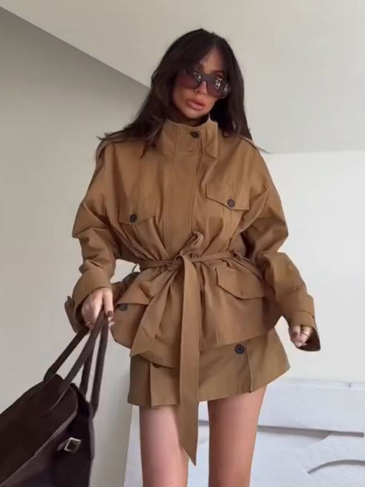 ชุดเซ็ต 2 ชิ้นสำหรับผู้หญิง HH - Belted Shirt Dress บทวิจารณ์และราคา