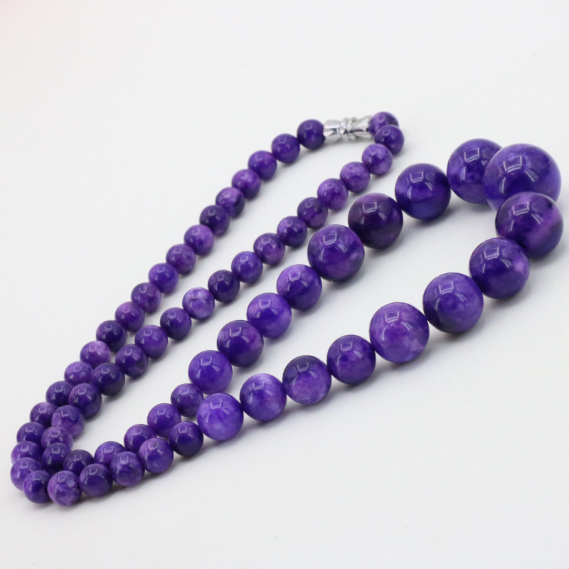 Charoite ห่วงโซ่หินลูกปัดกลม 6 - Women'S Fashion Retailers บทวิจารณ์และราคา