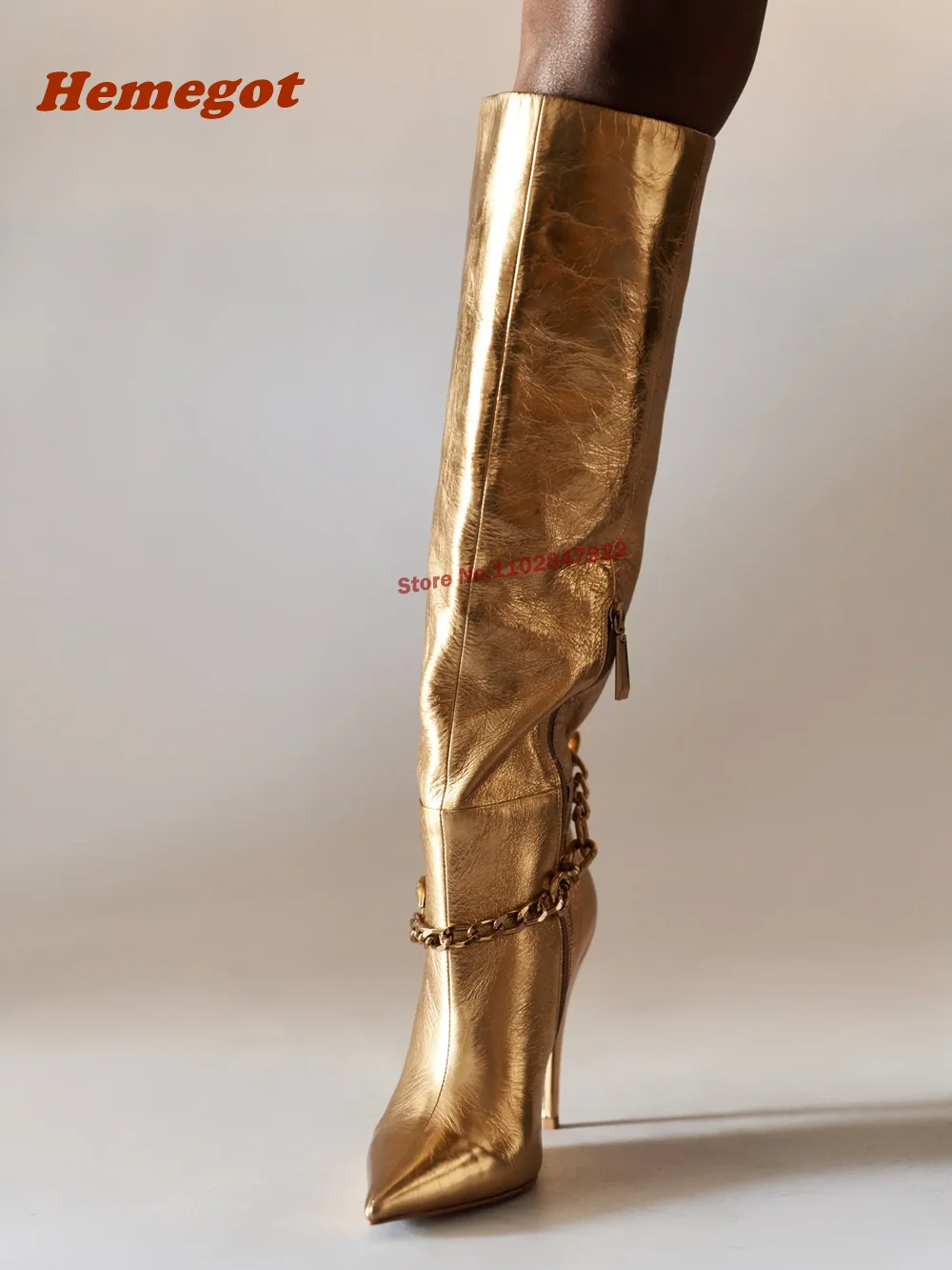 รองเท้าบูทหนังเคลือบเงาแบบมีโซ - Winter Fashion Women Boots บทวิจารณ์และราคา