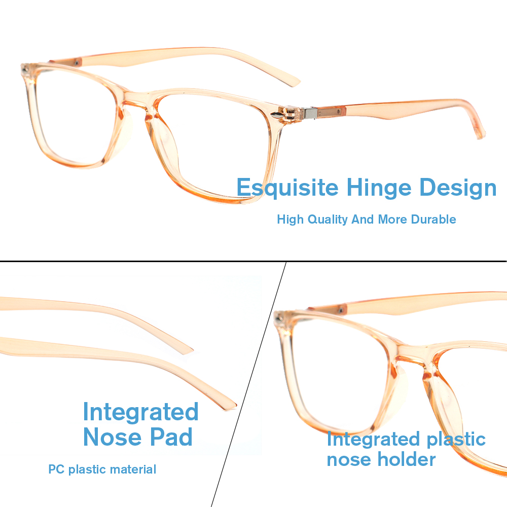 แฟชั่นเรียบง่ายกรอบแว่นตาทรงสี - Women'S Fashion Glasses With Clear Lenses บทวิจารณ์และราคา