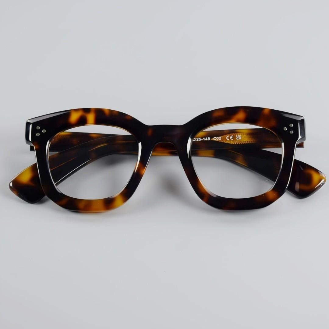 BETSION แฟชั่นกรอบหนาอะซิเตทแว - Women'S Fashion Glasses With Clear Lenses บทวิจารณ์และราคา