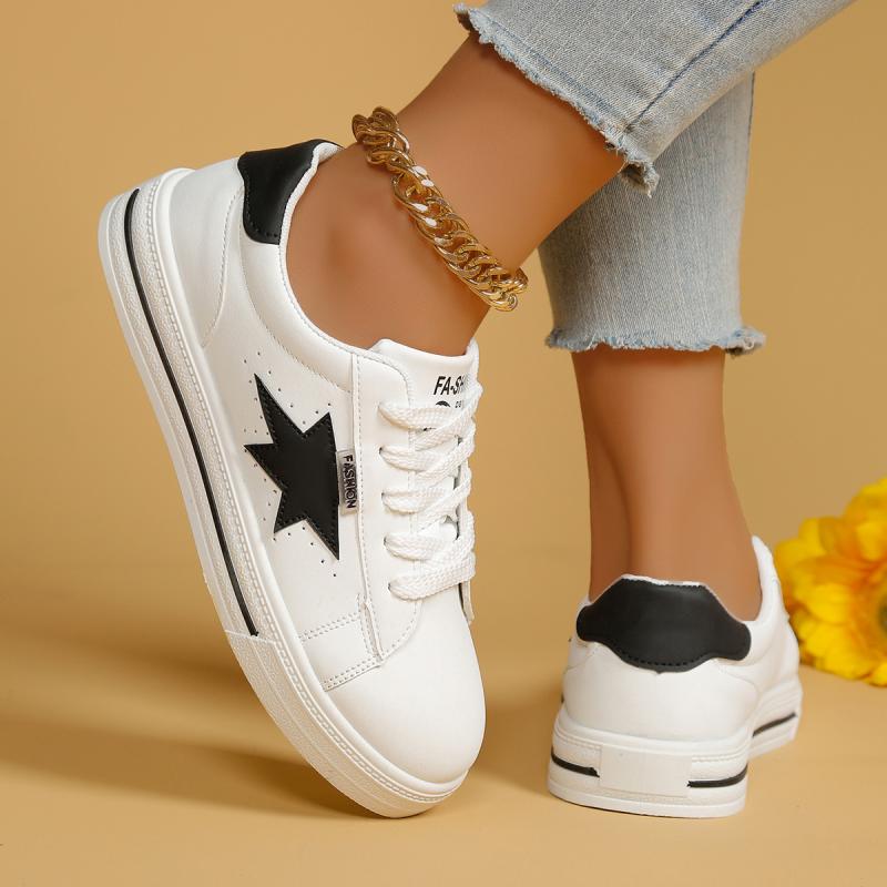 แฟชั่น Spliced Star ตกแต่งลื่น - Sneakers Fashion Women บทวิจารณ์และราคา
