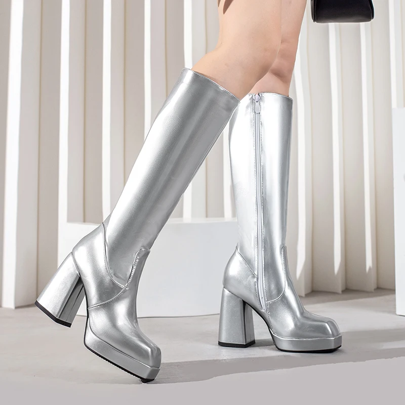 สีเขียวฤดูหนาวผู้หญิงแพลตฟอร์ม - Winter Fashion Women Boots บทวิจารณ์และราคา