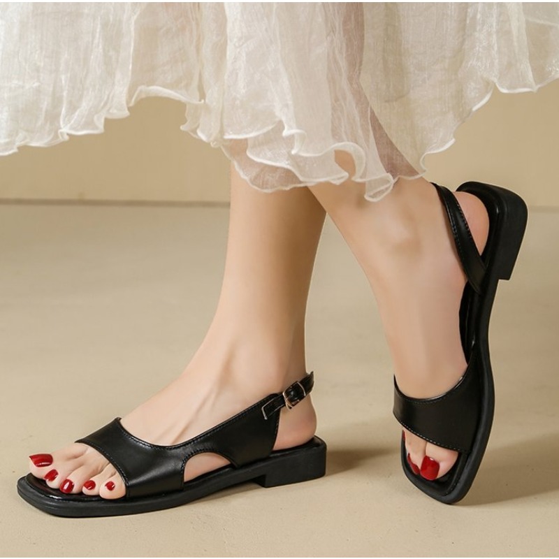 รองเท้าแตะผู้หญิงสไตล์เรโทรฤดู - Women Fashion Simple บทวิจารณ์และราคา