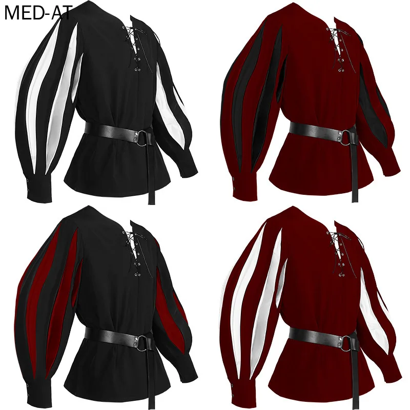 ชุดคอสเพลย์ยุคกลางสำหรับผู้ชาย - Belted Shirt Dress บทวิจารณ์และราคา