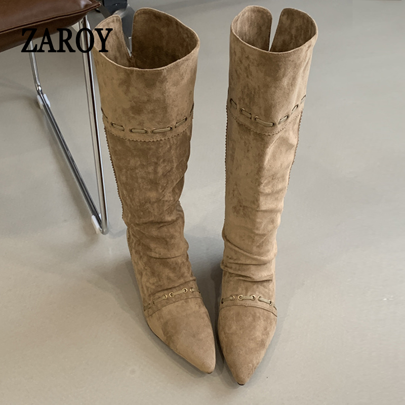 รองเท้าบูทผู้หญิง ZAROY สำหรับ - Winter Fashion Women Boots บทวิจารณ์และราคา