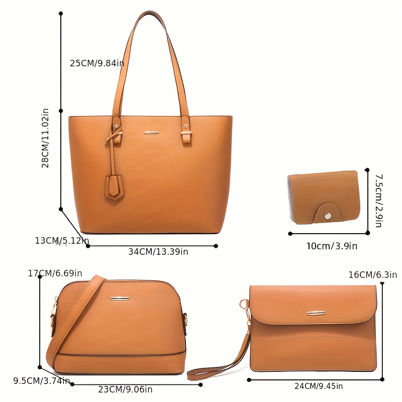 ชุดกระเป๋าแฟชั่นผู้หญิง 4 ชิ้น - Crossbody Bag Women บทวิจารณ์และราคา