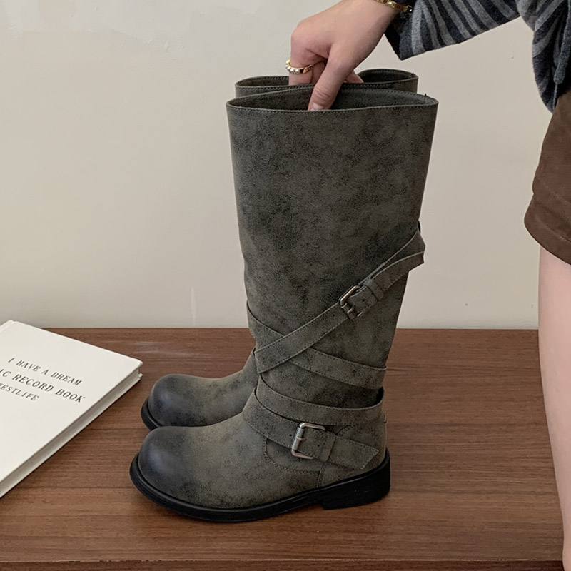 Eilyken ดีไซน์ใหม่ หัวเข็มขัดแ - Winter Fashion Women Boots บทวิจารณ์และราคา