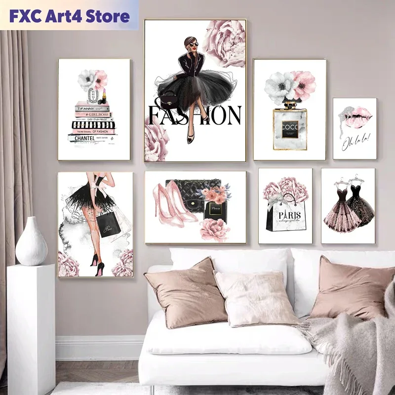 ภาพพิมพ์โปสเตอร์น้ำหอมผู้หญิงแ - Fashion Women Picture บทวิจารณ์และราคา