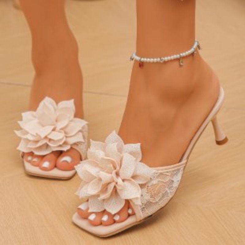 รองเท้าส้นสูงผู้หญิงลายดอกไม้ใ - Women Fashion Simple บทวิจารณ์และราคา