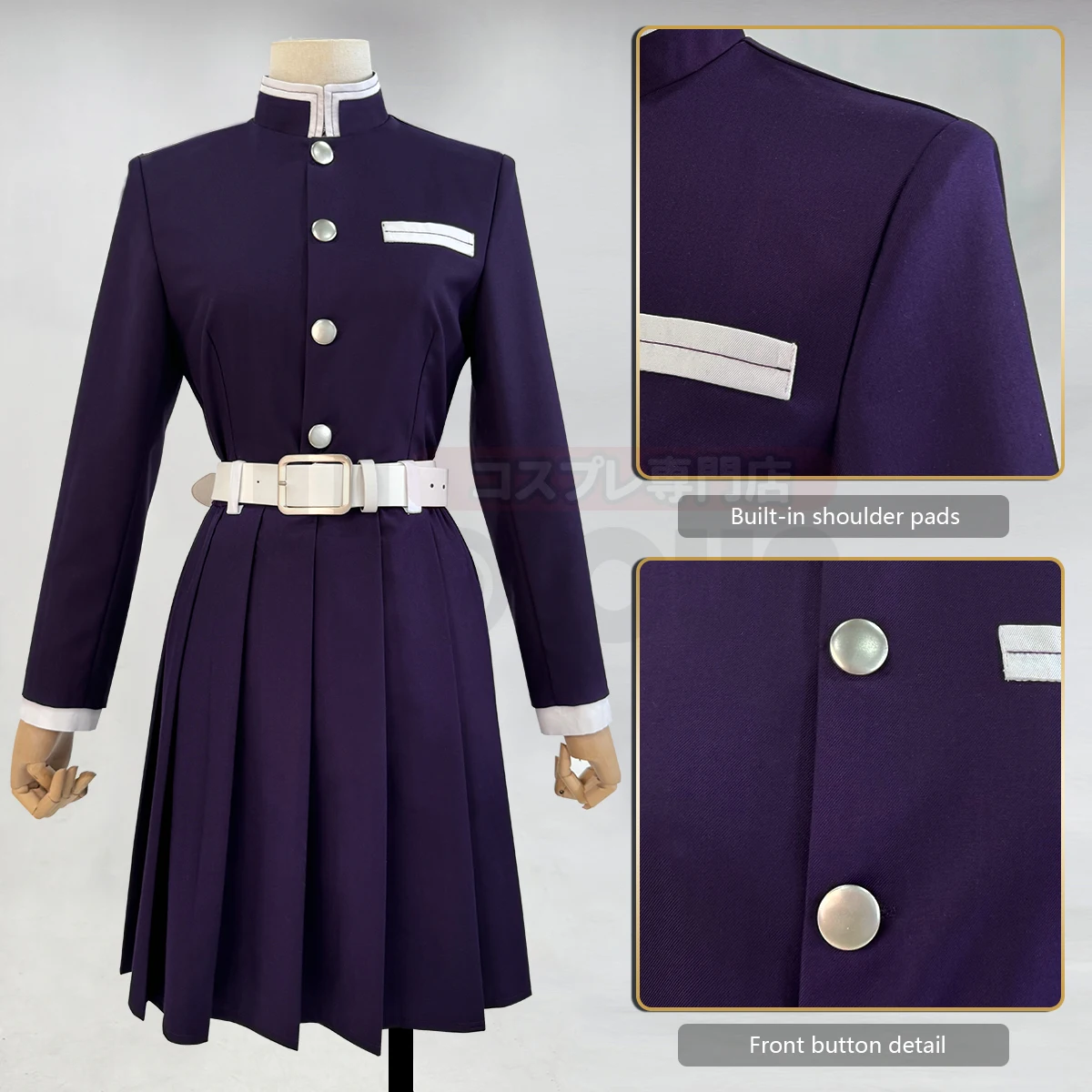 โฮโลอน อนิเมะ ซึยูริ คานาโอะคอ - Belted Shirt Dress บทวิจารณ์และราคา